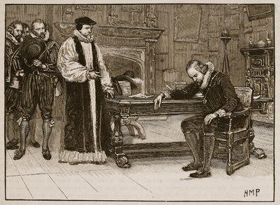 Interview Between Bacon and the Deputation from the Lords, Illustration from Cassell