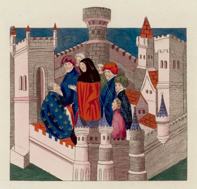 Interview between The Earl Of Northumberland and King Richard II by English School