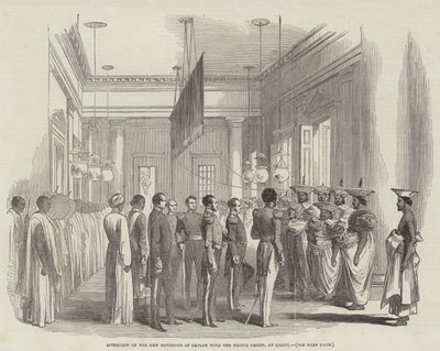 Interview of the New Governor of Ceylon with the Native Chiefs, at Kandy by English School