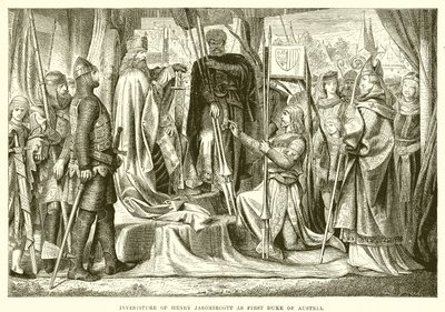 Investiture of Henry Jasomirgott as First Duke of Austria by English School