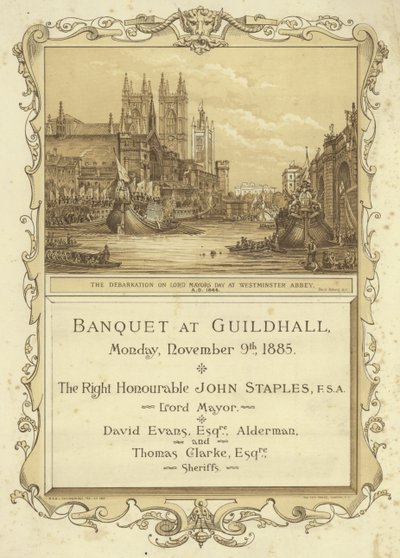 Invitation to a Banquet at Guildhall by English School