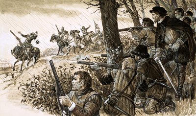 Irish rebels under the command of Gerald, Fourteenth Earl of Desmond by English School