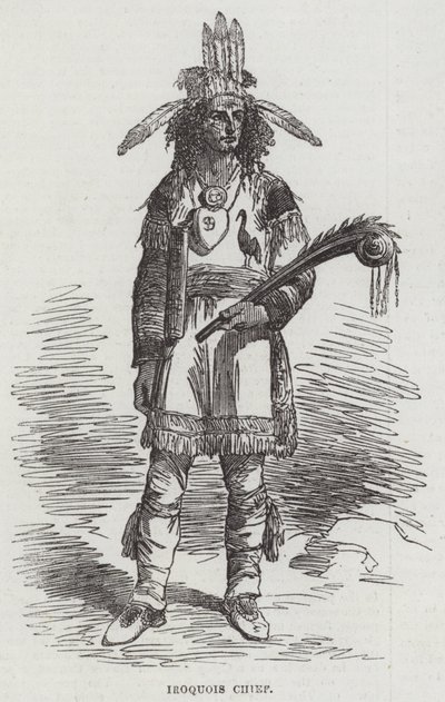 Iroquois Chief by English School