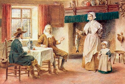 Isaac Walton at Home by English School