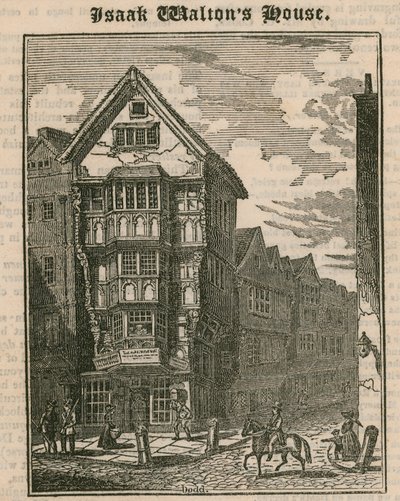 Isaak Waltons House, Fleet Street, London by English School