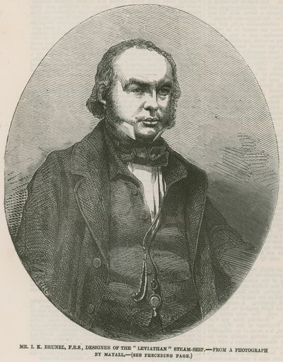 Isambard Kingdom Brunel, Designer of the Leviathan Steam Ship by English School