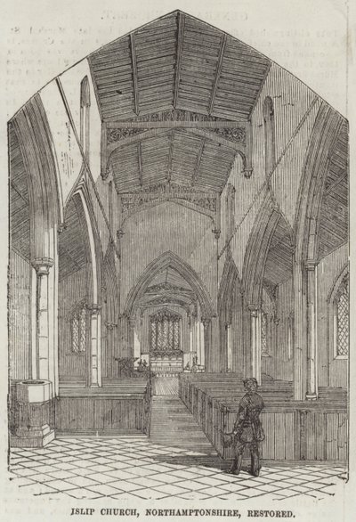 Islip Church, Northamptonshire, restored by English School