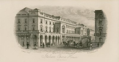 Italian Opera House, Haymarket, London by English School