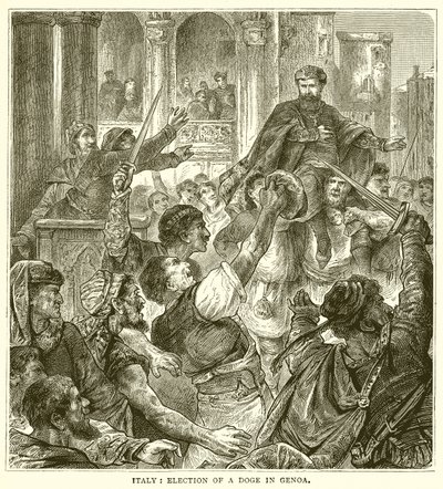 Italy: Election of a Doge in Genoa by English School