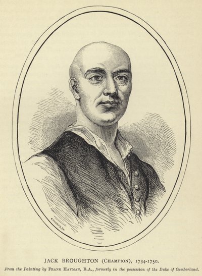 Jack Broughton, Champion, 1734-1750 by English School