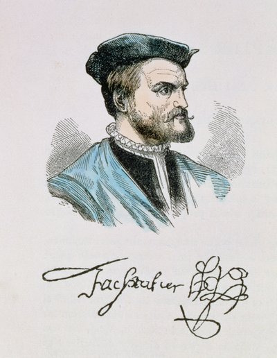 Jacques Cartier (1491-1557) Illustration from Volume IV of 