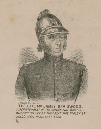 James Braidwood, Superintendent of the London Fire Brigade by English School