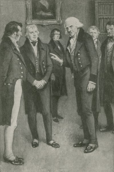 James Watt Meets Walter Scott by English School