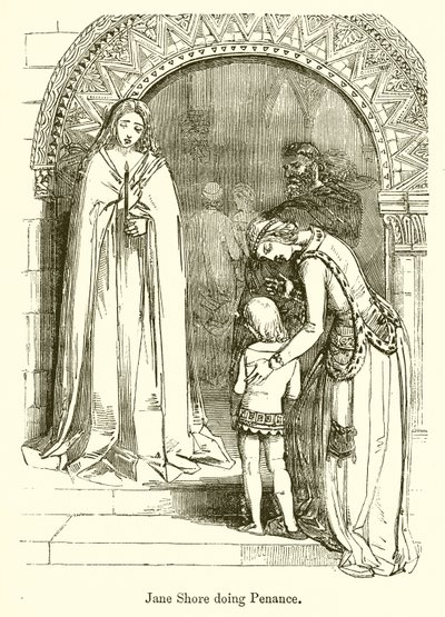 Jane Shore Doing Penance by English School