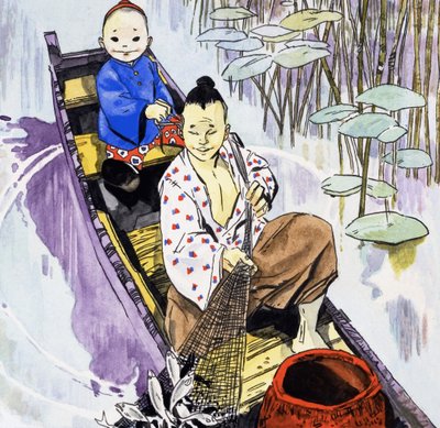 Japanese Fishing by English School