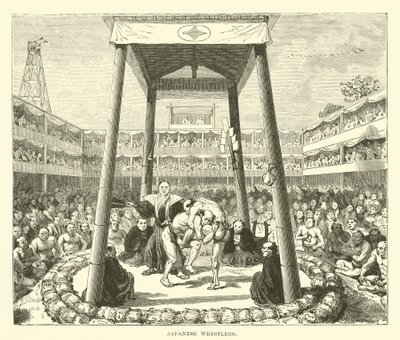 Japanese wrestlers by English School