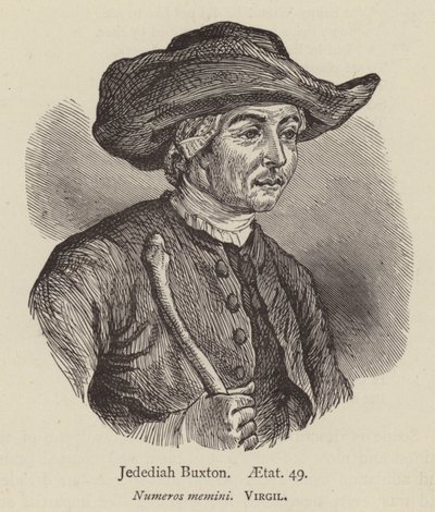 Jedediah Buxton, aetat 49 by English School