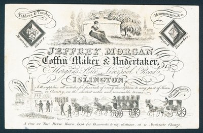 Jeffrey Morgan, coffin maker and undertaker by English School
