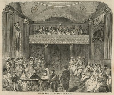 Jenny Lind at Buckingham Palace by English School