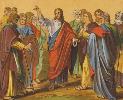 Jesus Christ Sending Out the Twelve Apostles by English School