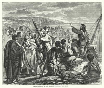 Jesus teaching by the Seaside, Matthew XIII by English School