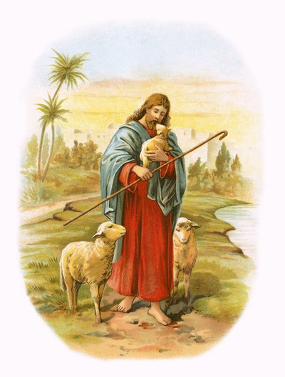 Jesus, the Good Shepherd by English School