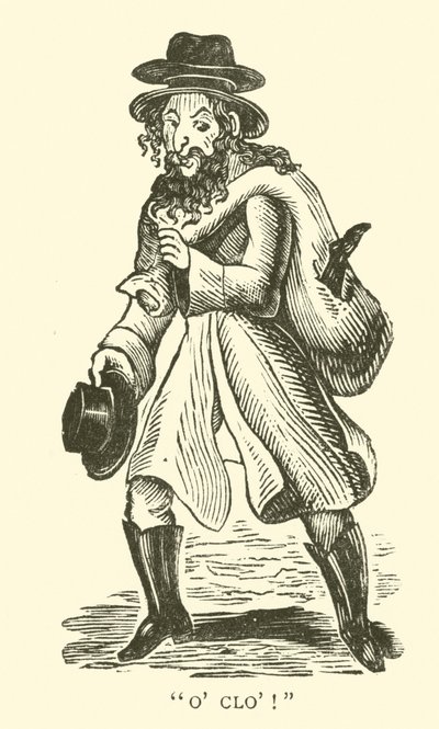 Jewish Old Clothes Seller by English School