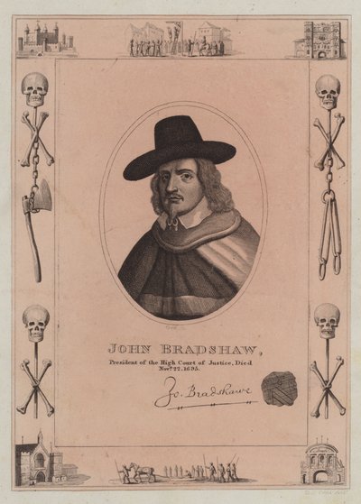 John Bradshaw, President of the High Court of Justice, Died 22 November 1695 by English School