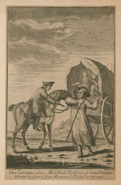 John Cottington, alias Mul Jack, robbing the Oxford Waggon wherein he found four thousand pounds in money by English School