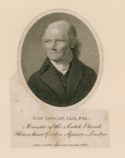 John Duncan, Minister of the Scotch Church, Peter Street, Golden Square, London by English School
