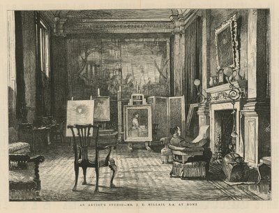 John Everett Millais at Home by English School