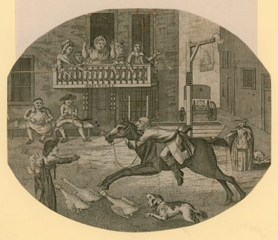 John Gilpin of Cheapside, London, going farther than he intended by English School
