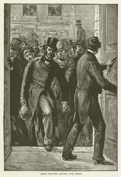 John Halifax saving the Bank by English School