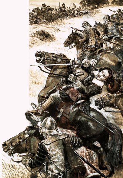 John Hampden was terminally wounded during the English Civil War by English School