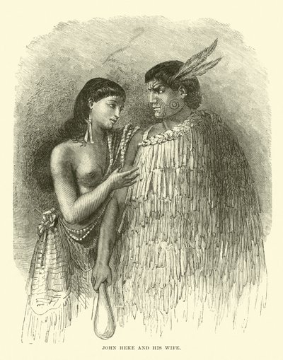 John Heke and His Wife by English School