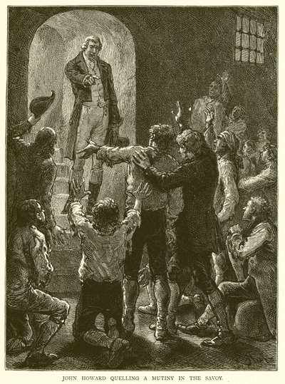 John Howard quelling a Mutiny in the Savoy by English School