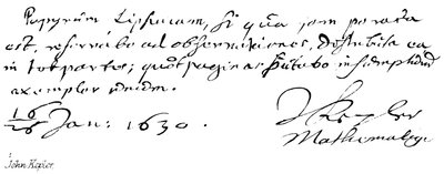 John Kepler by English School