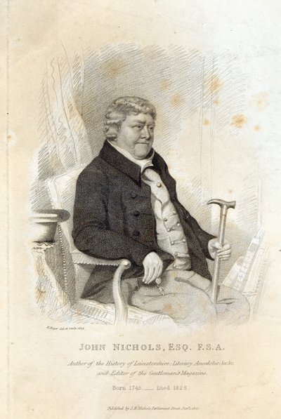 John Nichols, engraved by H. Meyer, 1825 by English School
