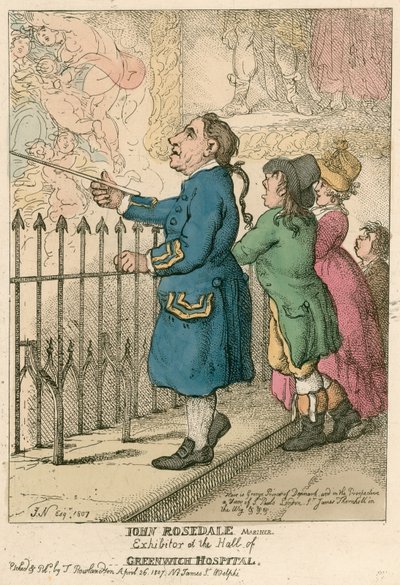 John Rosedale, Mariner, Exhibitor at the Hall of Greenwich Hospital, London by English School
