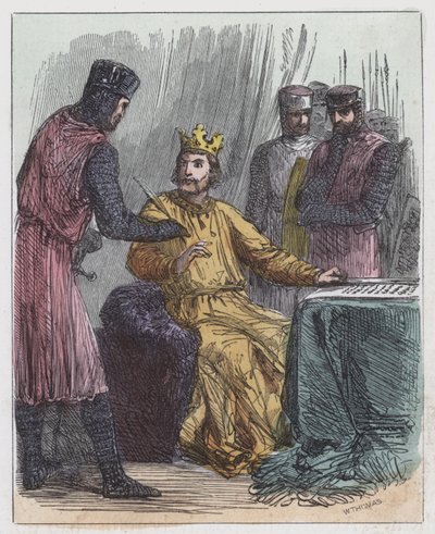 John Signing Magna Charta by English School