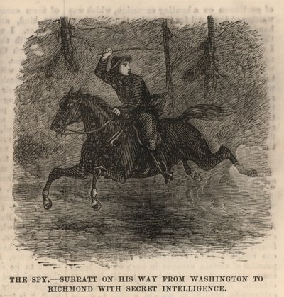 John Surratt on His Way from Washington to Richmond with Secret Intelligence by English School