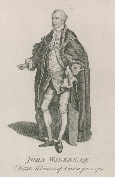 John Wilkes, elected Alderman of London, 2 January 1769 by English School