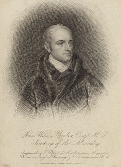 John Wilson Croker, Irish Statesman and Author by English School