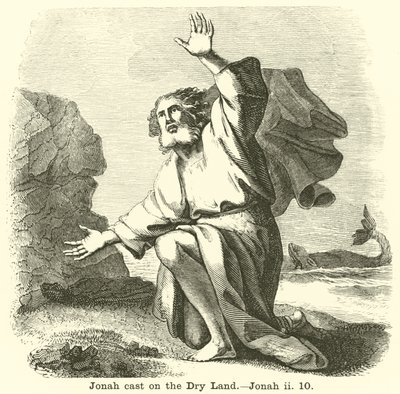 Jonah cast on the Dry Land by English School