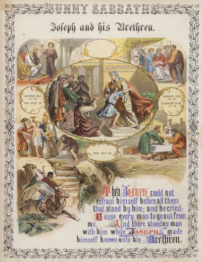 Joseph and his brethren by English School