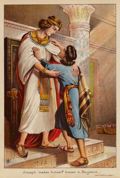 Joseph makes himself known to Benjamin by English School