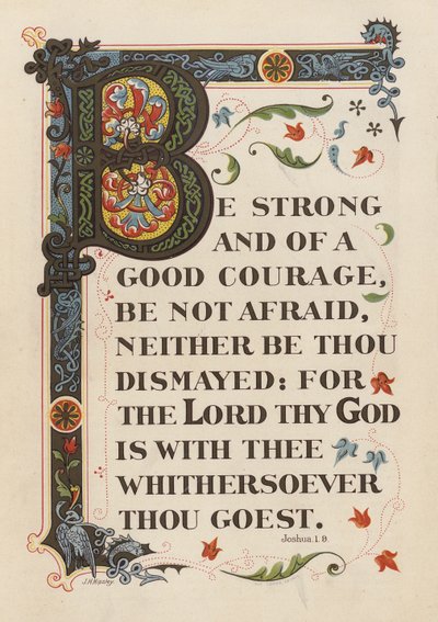 Joshua 1:9 by English School