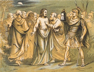 Judas Betrays Jesus by English School