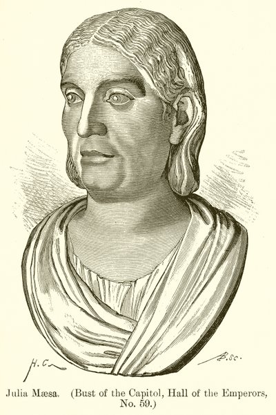 Julia Maesa (Bust of the Capitol, Hall of the Emperors, No. 59) by English School