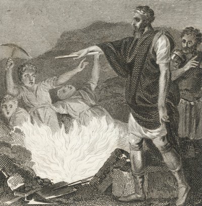 Julian the Apostate directing Jerusalem to be rebuilt by English School